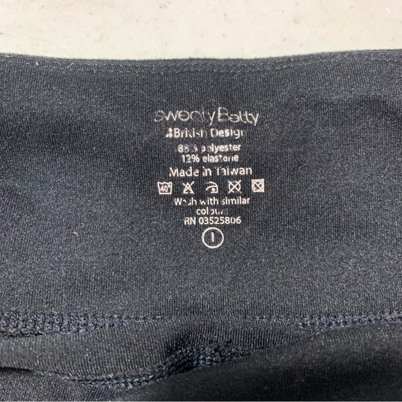 Sweaty Betty Womens Black Leggings size large loose leg fit - Picture 2 of 5